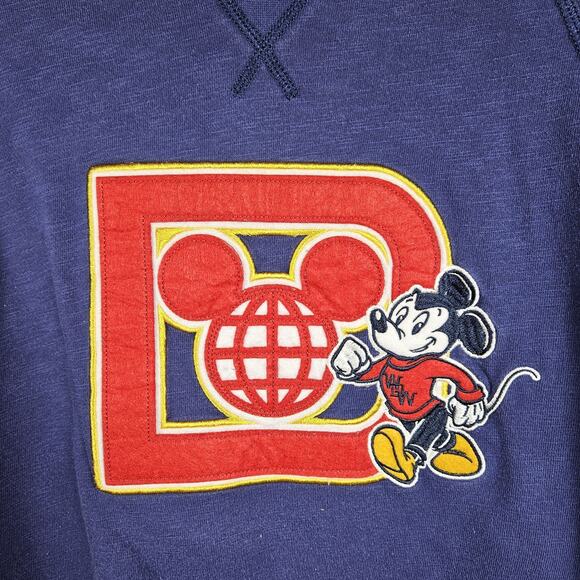 Disney Parks Authentic Crew Sweatshirt Walt Disney World 1971 Mickey Mouse Large - Picture 2 of 7